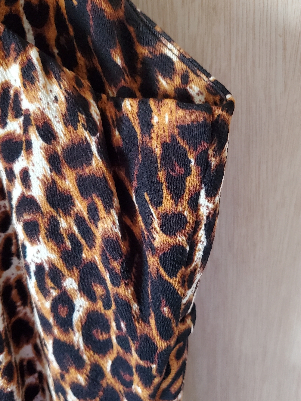 Vixen by Micheline Pitt Vintage Leopard Print Ingenue Dress, Size XL GUC - Picture 6 of 10